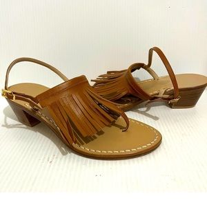 Amadeo Canfora leather fringe sandals 7